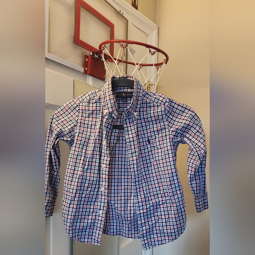 BOYS RALPH LAUREN long sleeve button up size 5